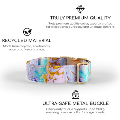 Luxury Marble Luxu Personalized Dog Collar