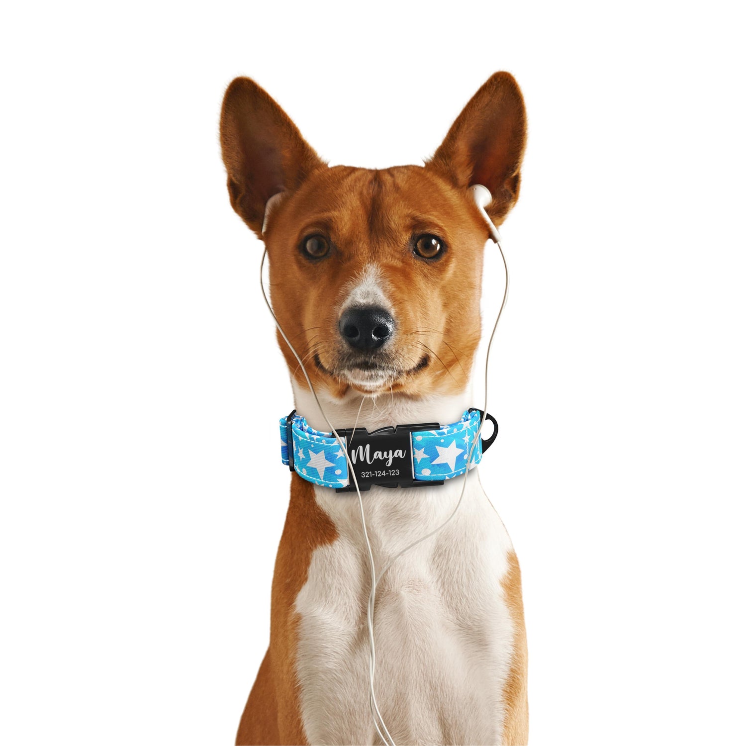 Deep Stars Dodger Personalisiertes Hundehalsband