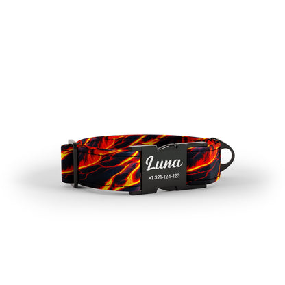 Lava  Barn Personalized Dog Collar And Leash Set