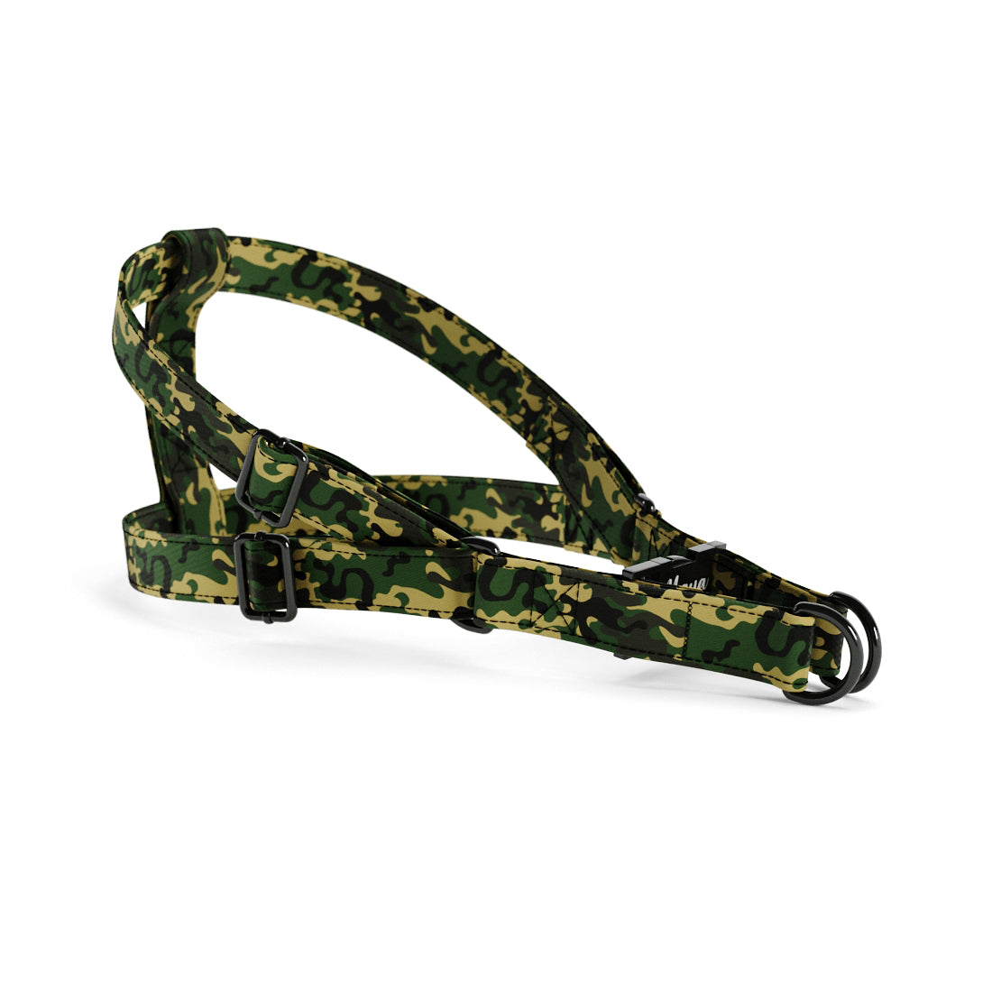 Camoflage Cadmium Personalized Dog Belt Harness