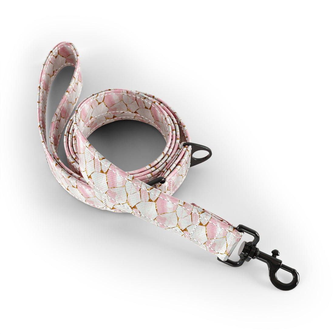 Pink Marble  Linen Dog Fashion Leash