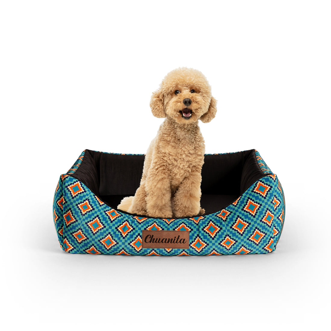 Boho Style Paolo Personalized Lounge Dog Bed With Entrance