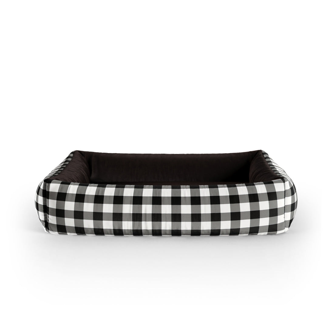 Farbe Buffalo Snow Personalisiertes Lounge-Hundebett mit Seiten