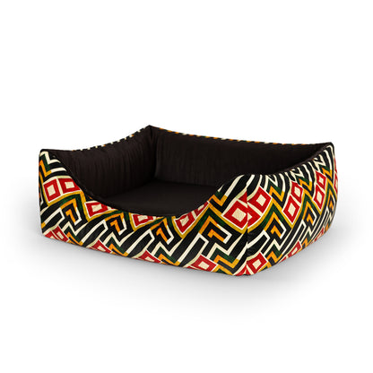 African Portland Personalized Lounge Dog Bed With Entrance