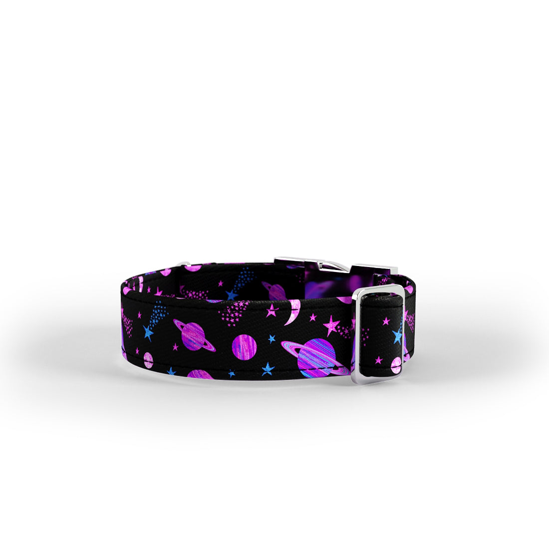 Space Cowboy Orchidee Personalisiertes Hundehalsband