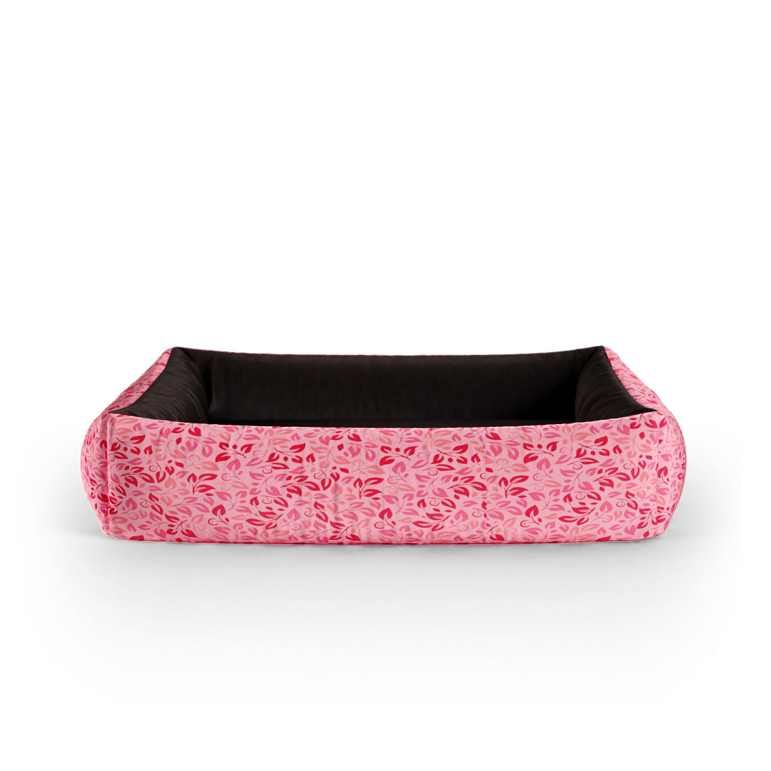 Minimalist Flowers Holly Personalized Lounge Dog Bed With Sides