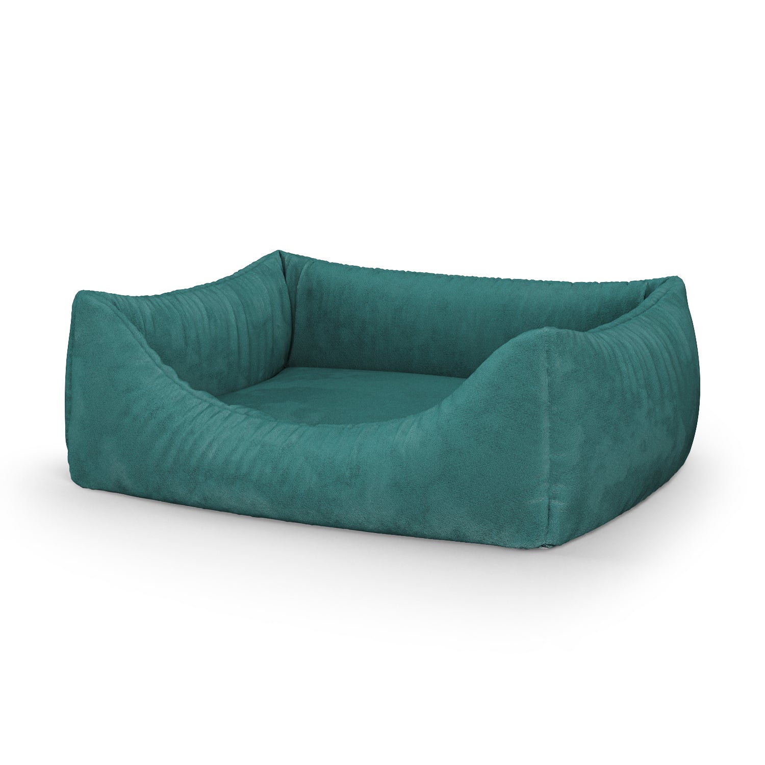 Luxury Velvet Look Sacramento Personalized Lounge Dog Bed With Entrance