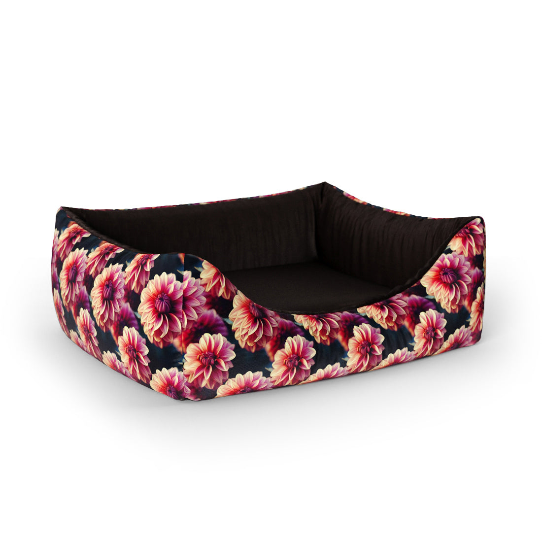 Dahila Flowers Kobi Personalisiertes Lounge-Hundebett mit Eingang