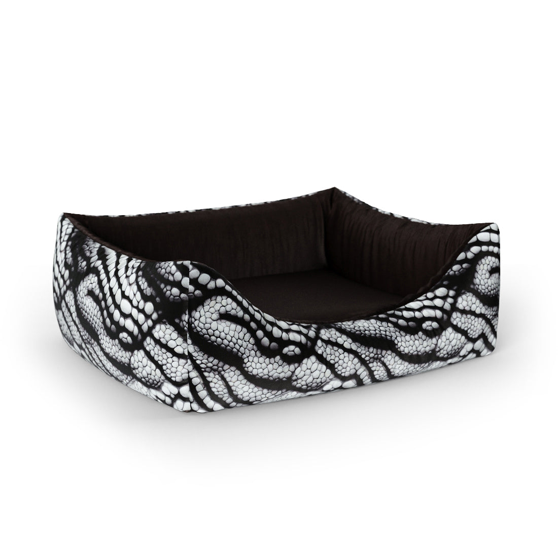 Crocodile Platinum Personalisiertes Lounge-Hundebett mit Eingang