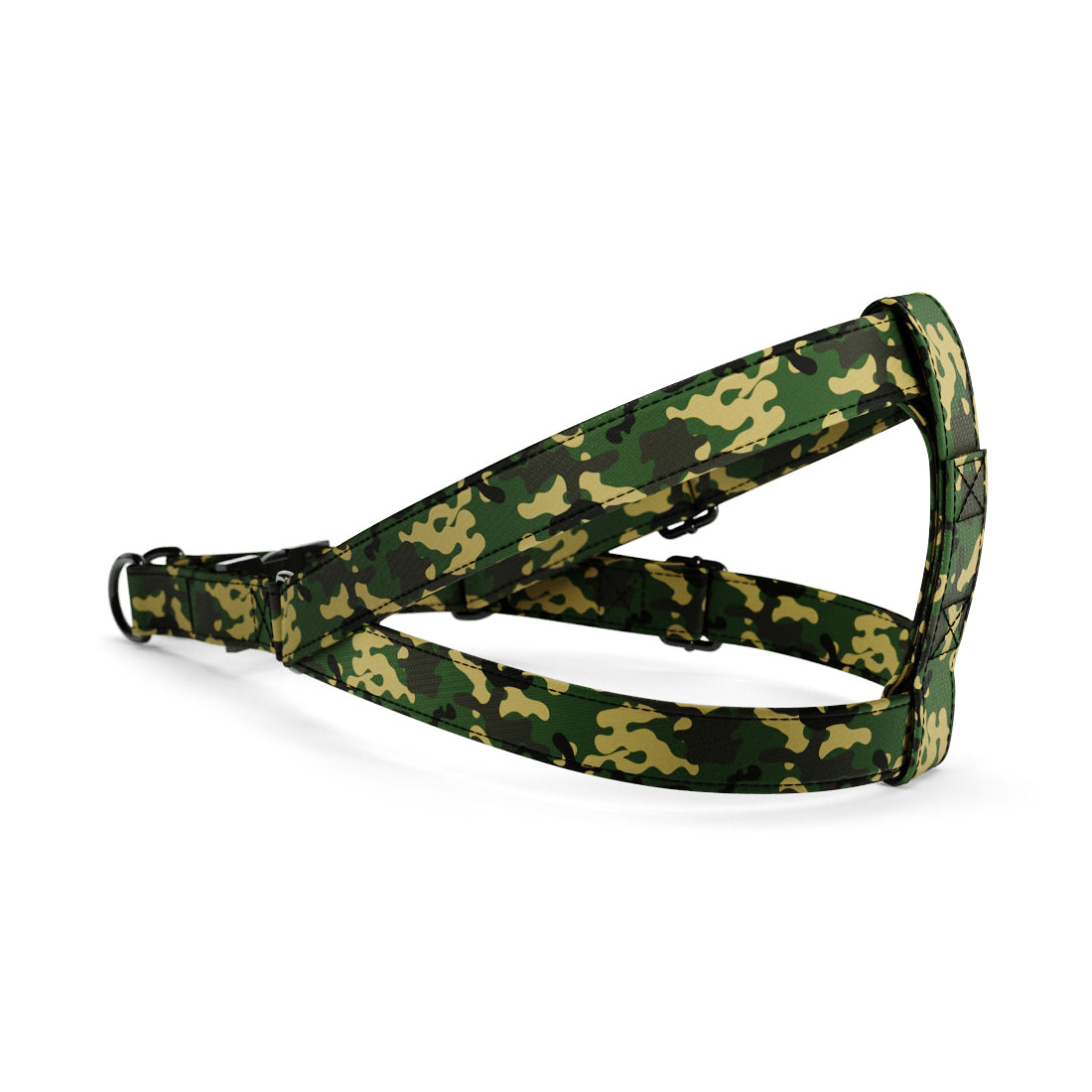 Camoflage Cadmium Personalized Dog Belt Harness