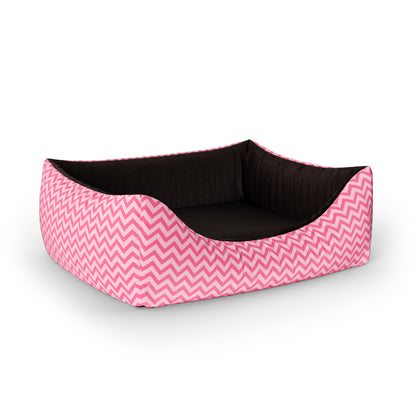 Summer Love Vanilla Personalized Lounge Dog Bed With Entrance