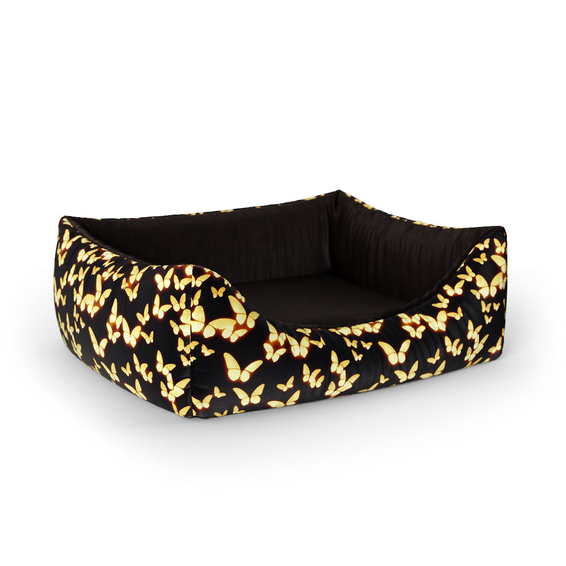 Lightning Butterflies Jet Personalized Lounge Dog Bed With Entrance