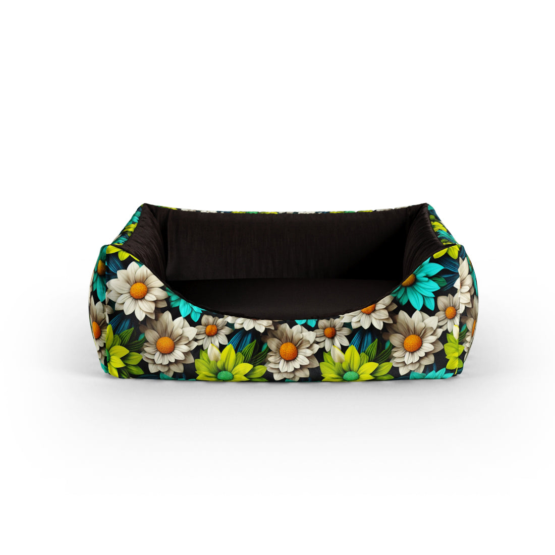 Garden Flowers Kelly Personalisiertes Lounge-Hundebett mit Eingang