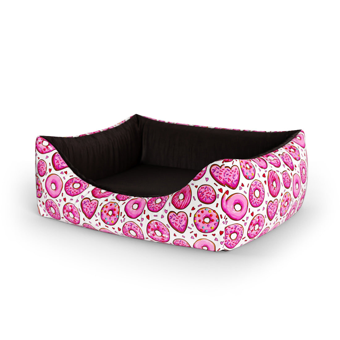 Crazy Donut Cernat Personalisiertes Lounge-Hundebett mit Eingang