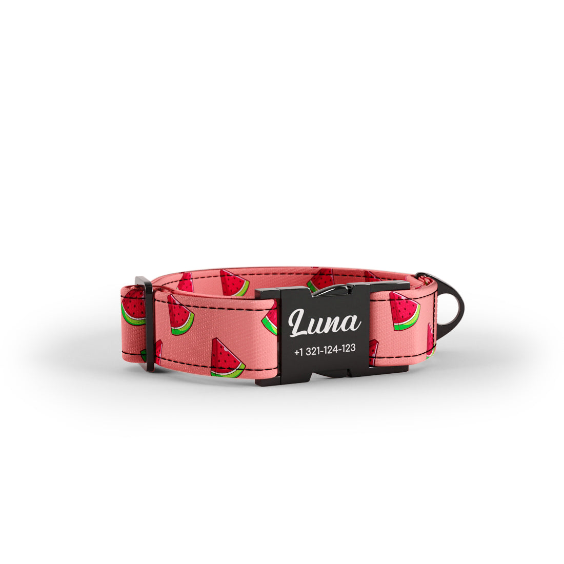 Wattermelon Mimi Personalized Dog Collar And Leash Set