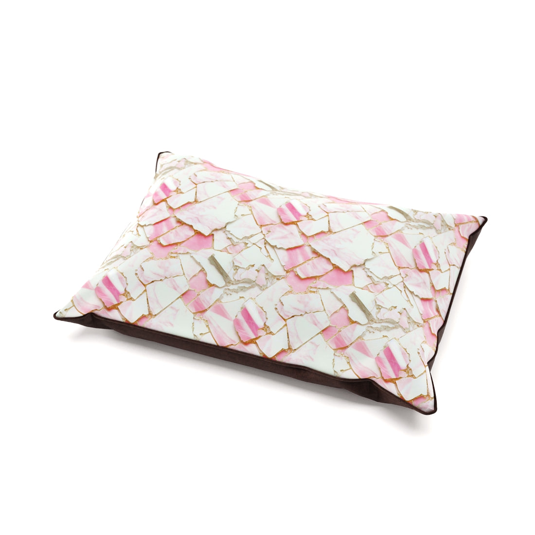 Pink Marble Mangolia Personalized Pillow Style Fashion Dog Bed