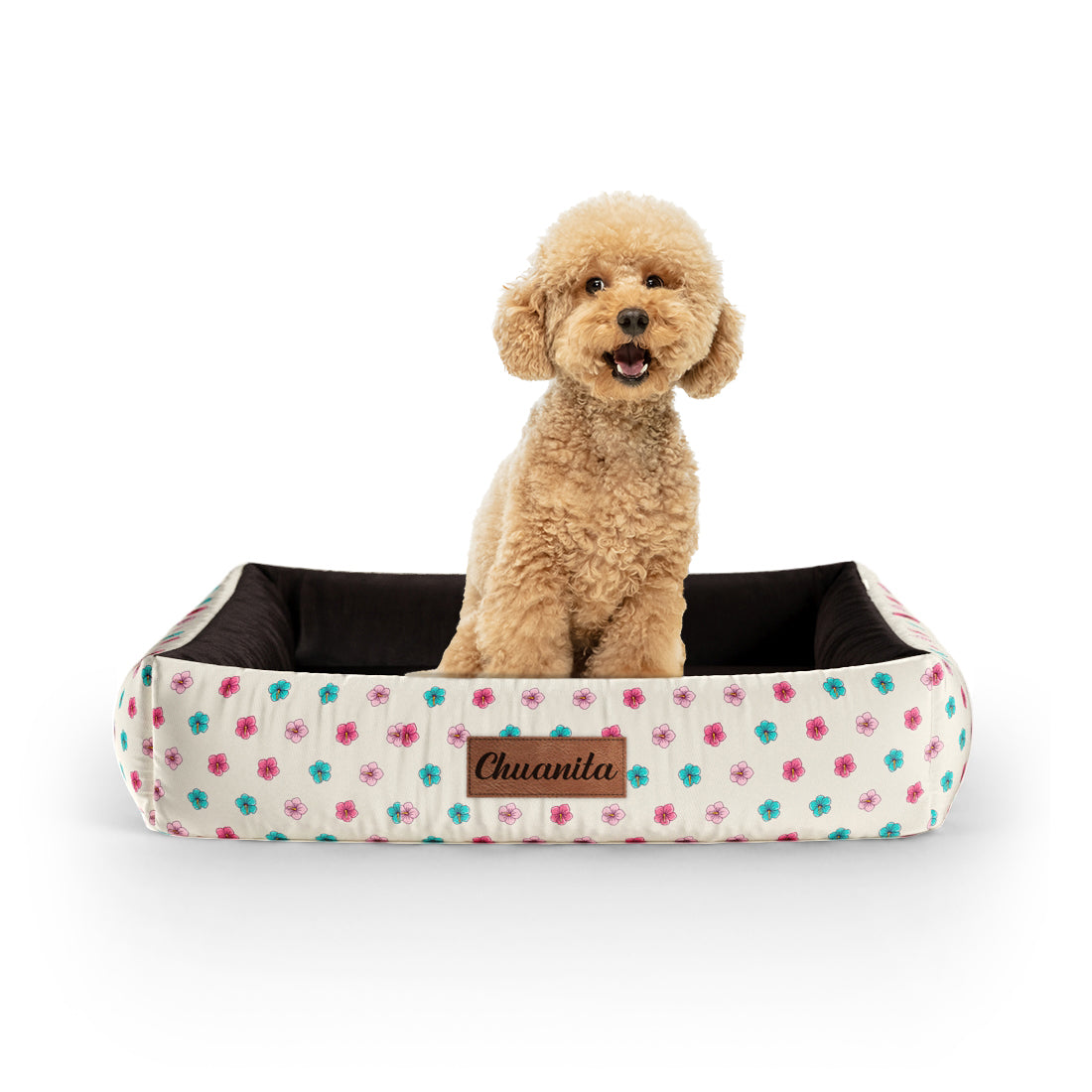 Summer Love Palle Personalisiertes Lounge-Hundebett mit Seiten