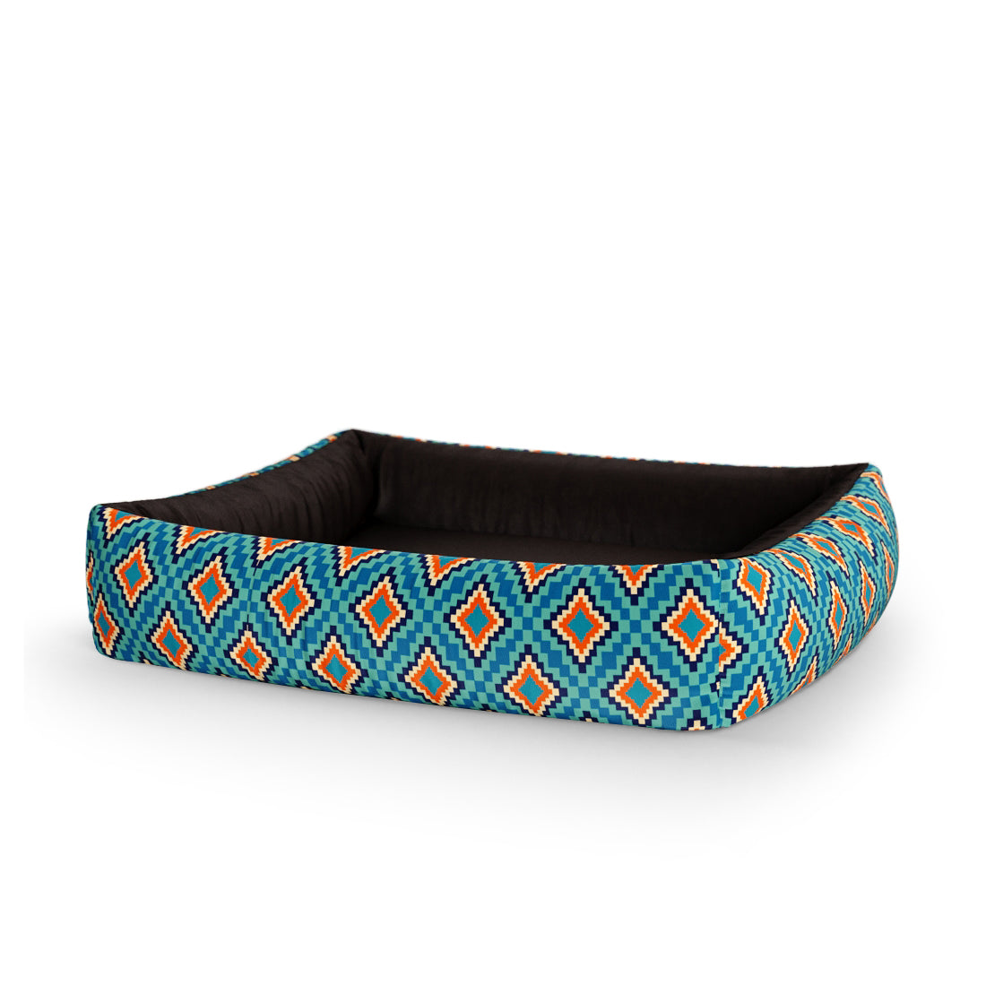 Boho Style Paolo Personalized Lounge Dog Bed With Sides