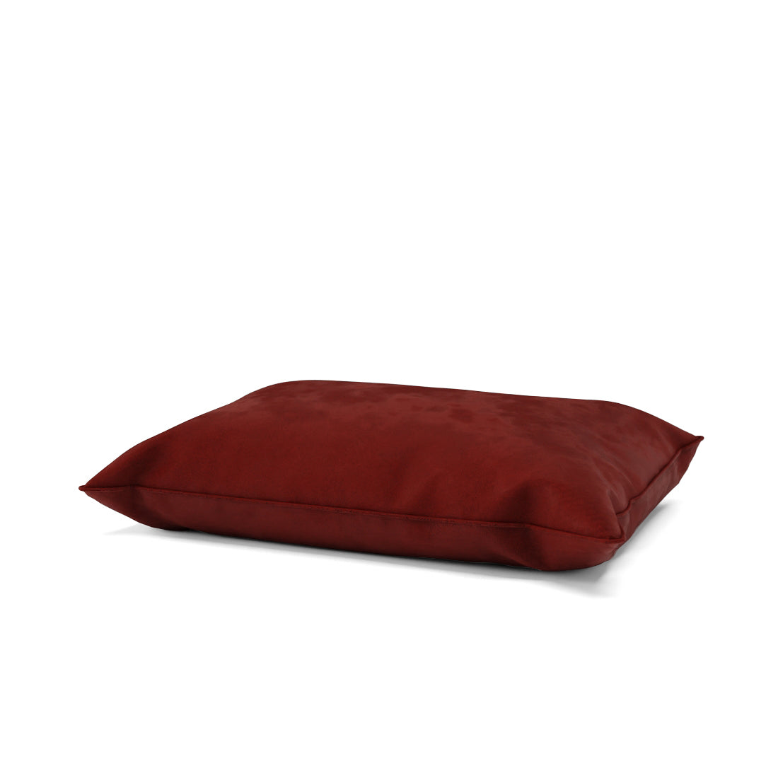 Luxury Velvet Look Mahogany Personalized Pillow Style Dog Bed