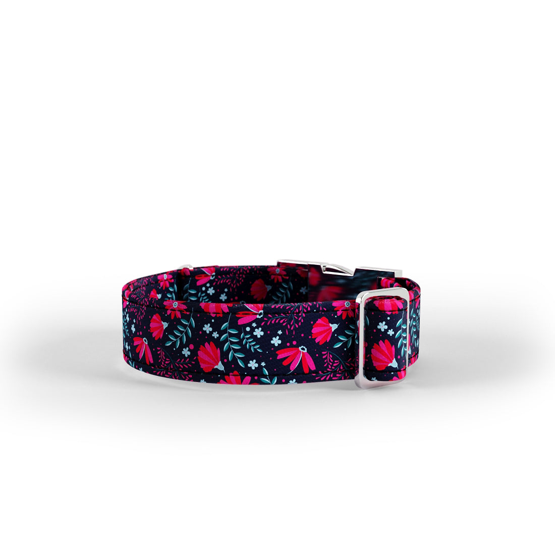 Folkloer Flowers Flirt Personalized Dog Collar And Leash Set