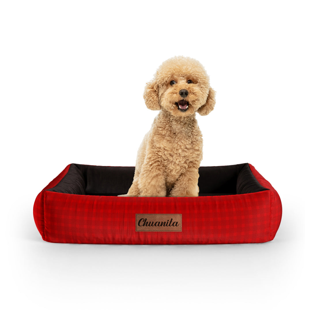 Octoberfest Candy Personalized Lounge Dog Bed With Sides