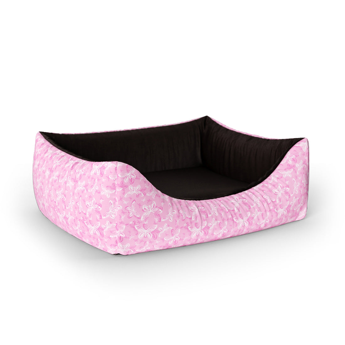 Butterflies Fandago Personalized Lounge Dog Bed With Entrance