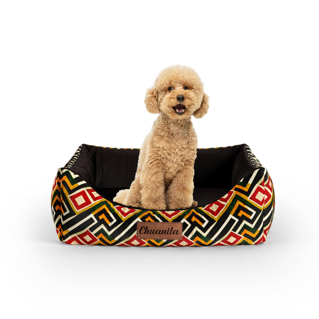 African Portland Personalisiertes Lounge-Hundebett mit Eingang