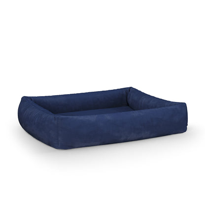 Luxury Velvet Look Royal Personalized Lounge Dog Bed With Sides