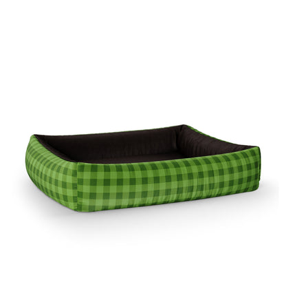 Strawberry Pie Sacra Personalized Lounge Dog Bed With Sides