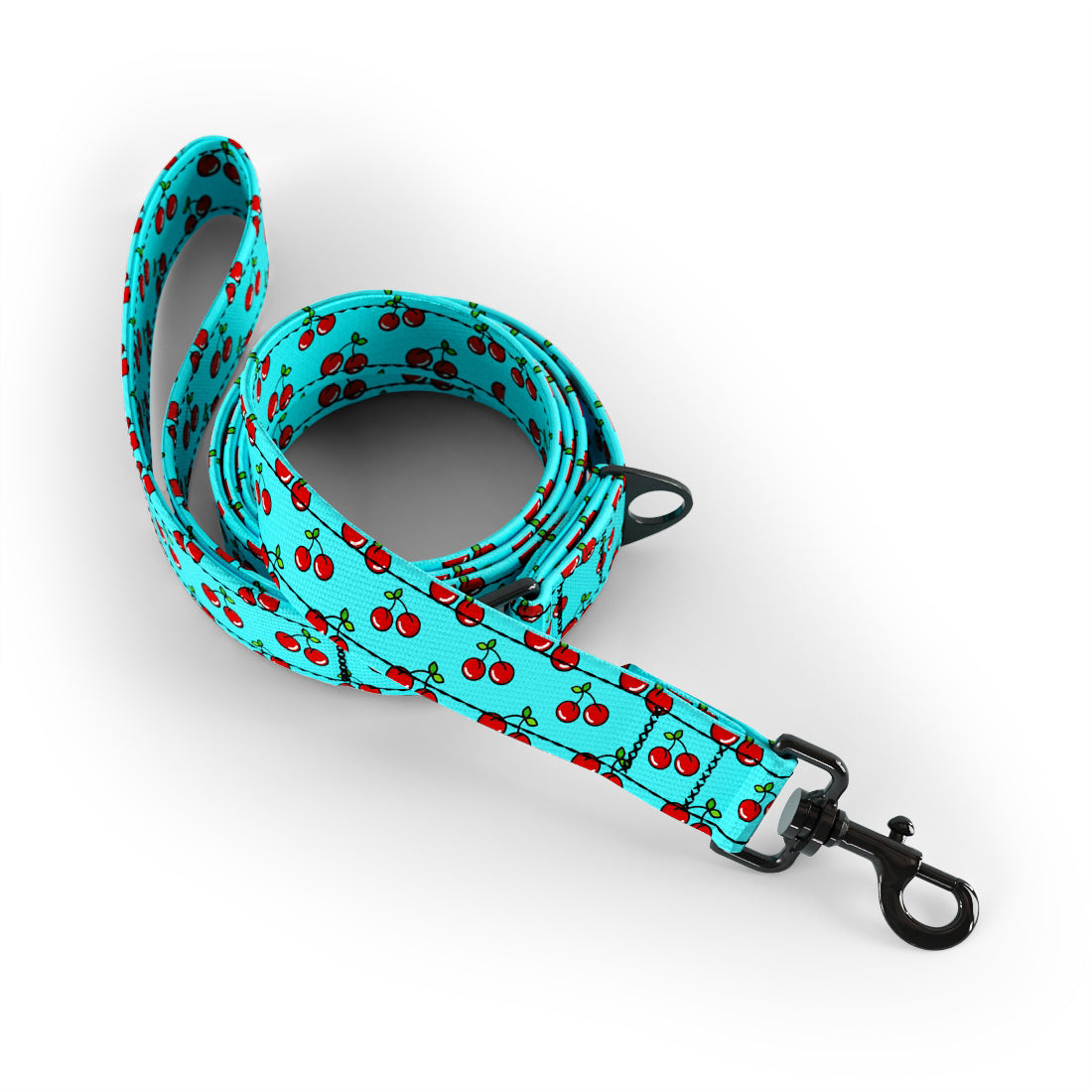 Cherries Mint Dog Fashion Leash