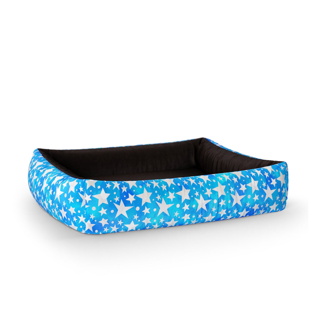 Deep Stars Dodger Personalized Lounge Dog Bed With Sides