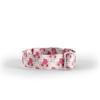 Aquarell Blumen Liseran personalisiertes Hundehalsband