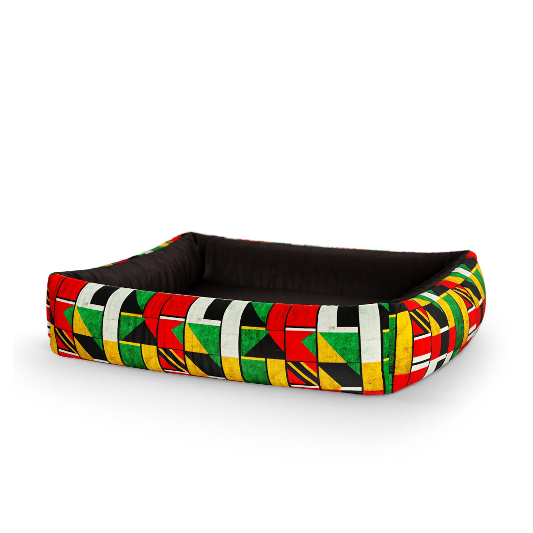 African Moss Personalized Lounge Dog Bed With Sides