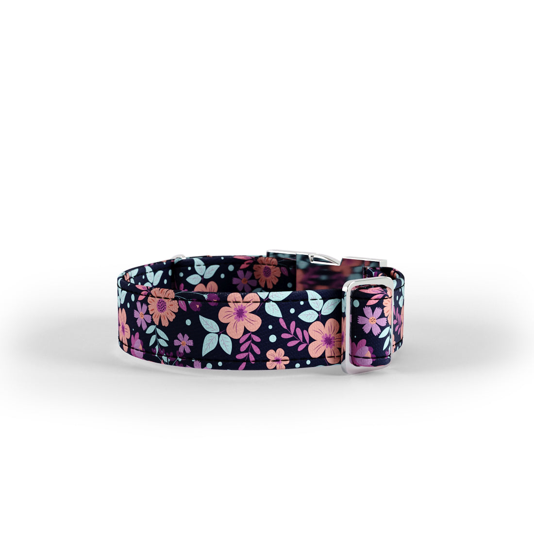 Folkloer Flowers Leven personalisiertes Hundehalsband- und Leine-Set