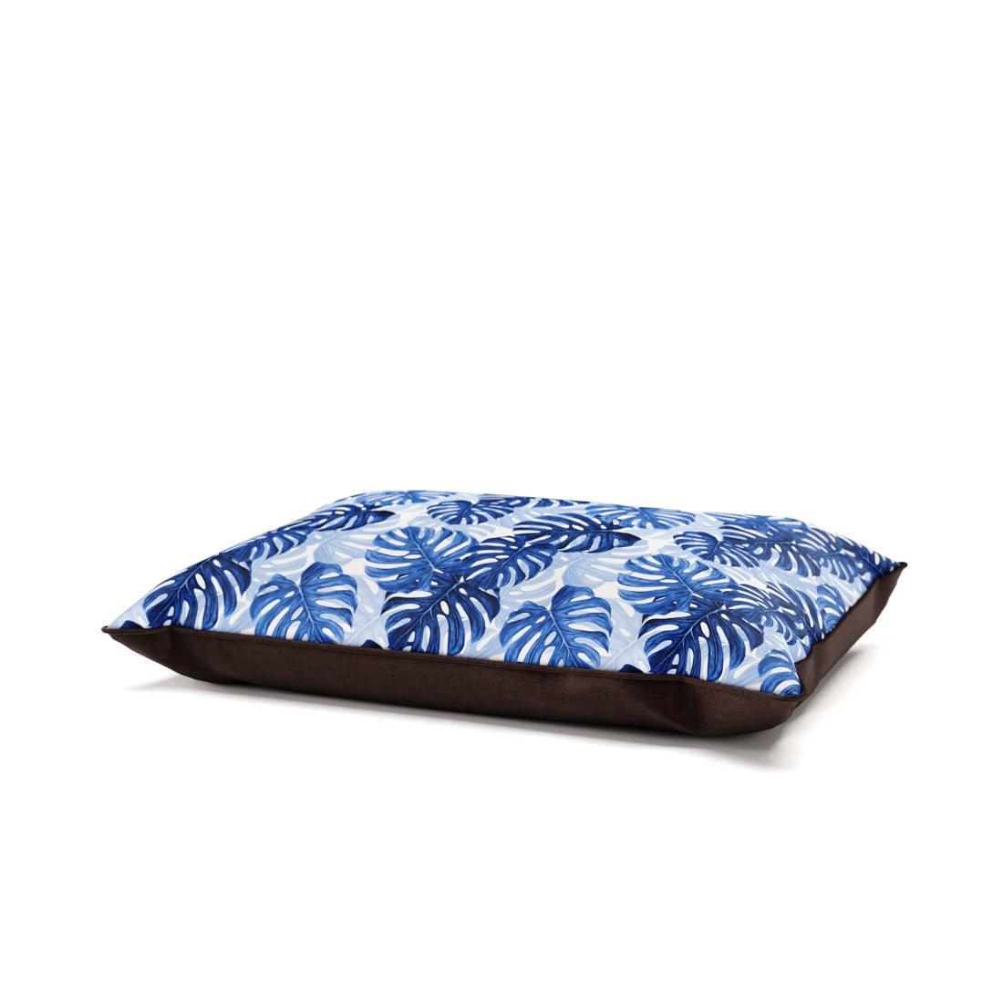 Tropical Leaves Indigo Personalized Pillow Style Fashion Dog Bed