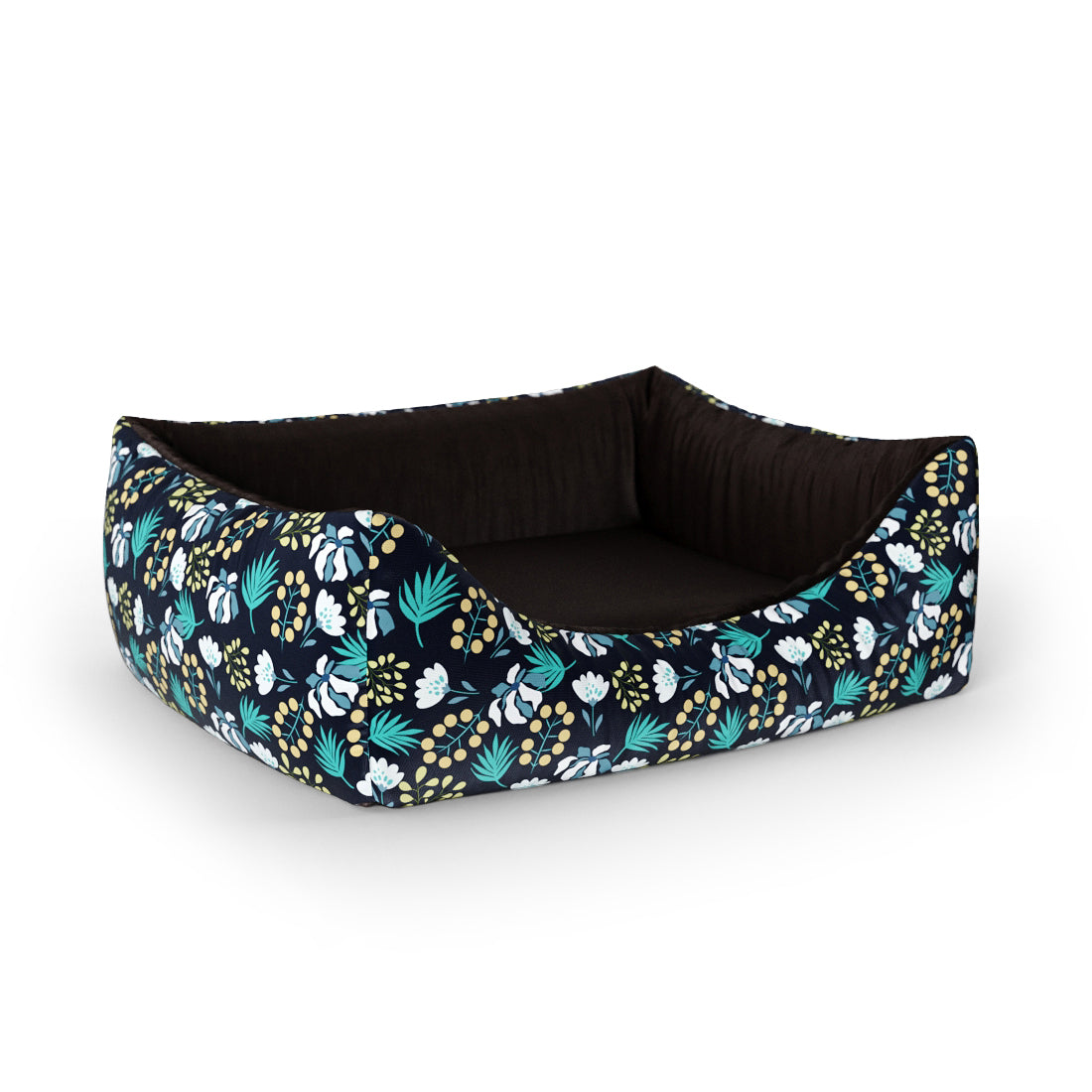 Dark Night Flowers Eagle Personalisiertes Lounge-Hundebett mit Eingang