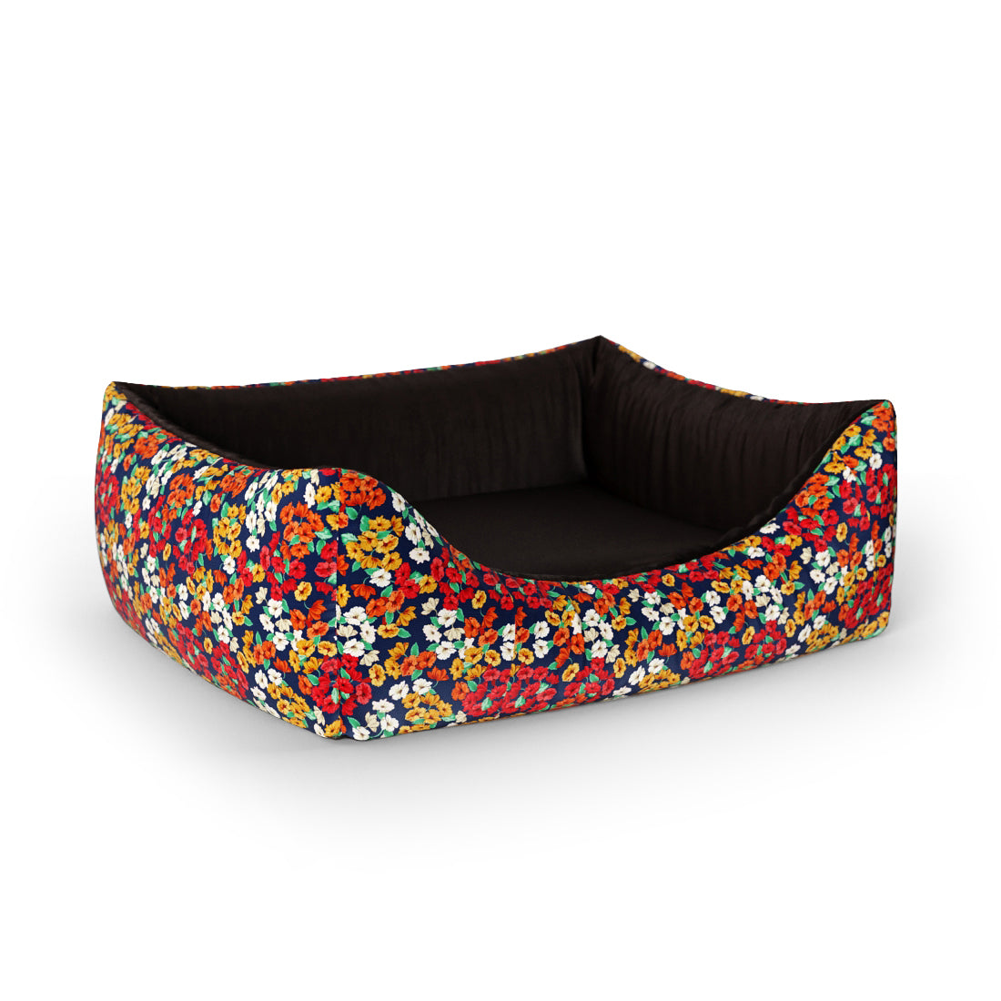 Liberty Flowers Jazz Personalized Lounge Dog Bed With Entrance