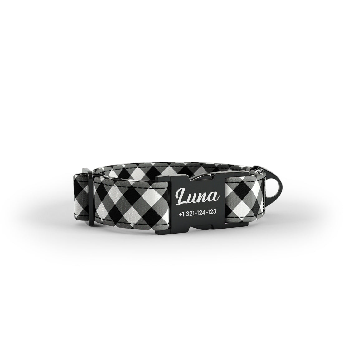 Buffalo Christmas Gumme Personalized Dog Collar