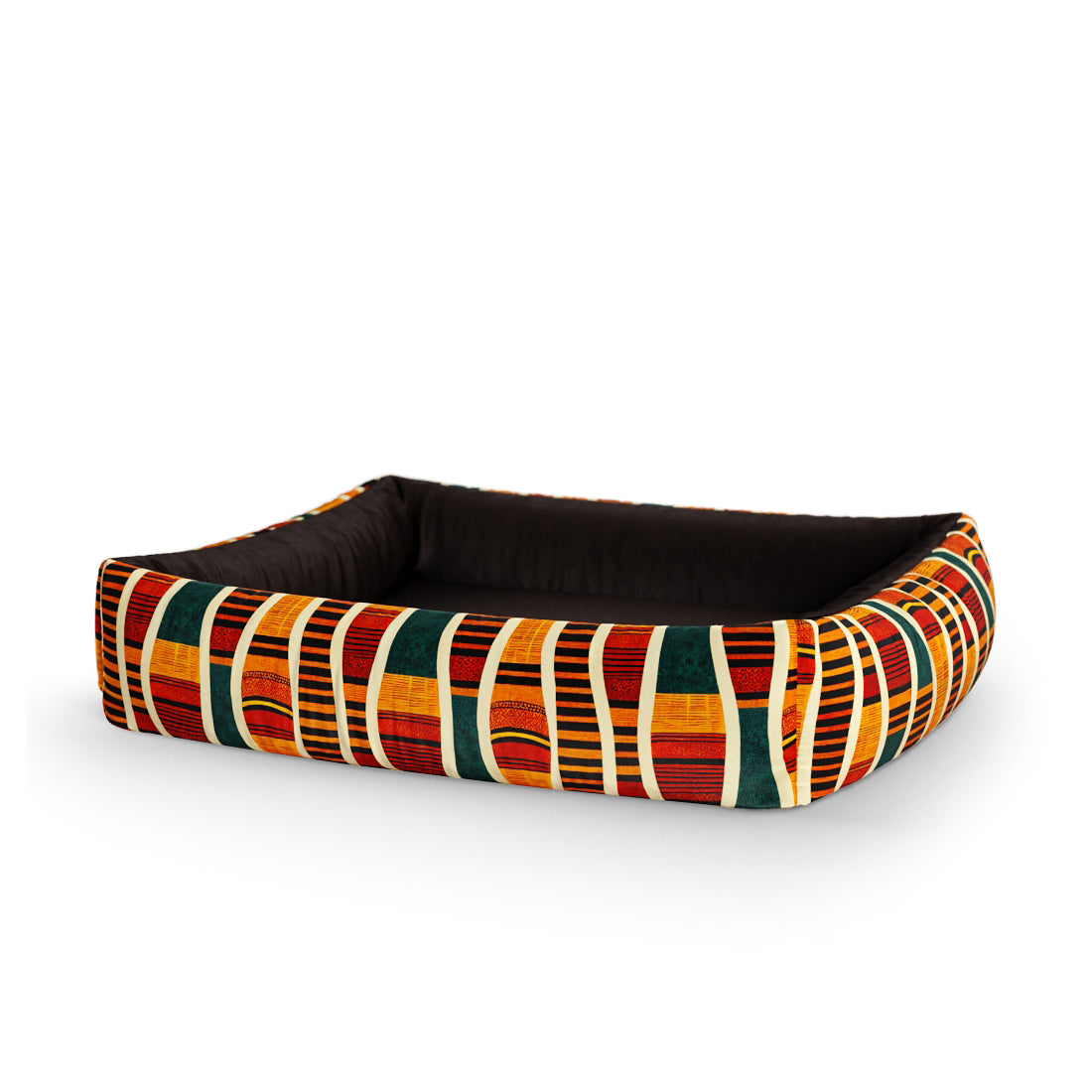 African Naples Personalized Lounge Dog Bed With Sides