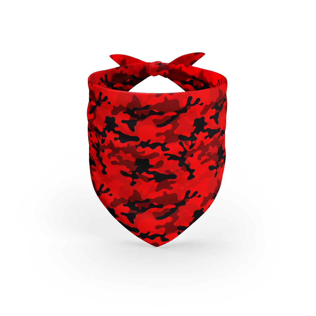 Camoflage Burgund Personalisiertes Hundemode-Bandana