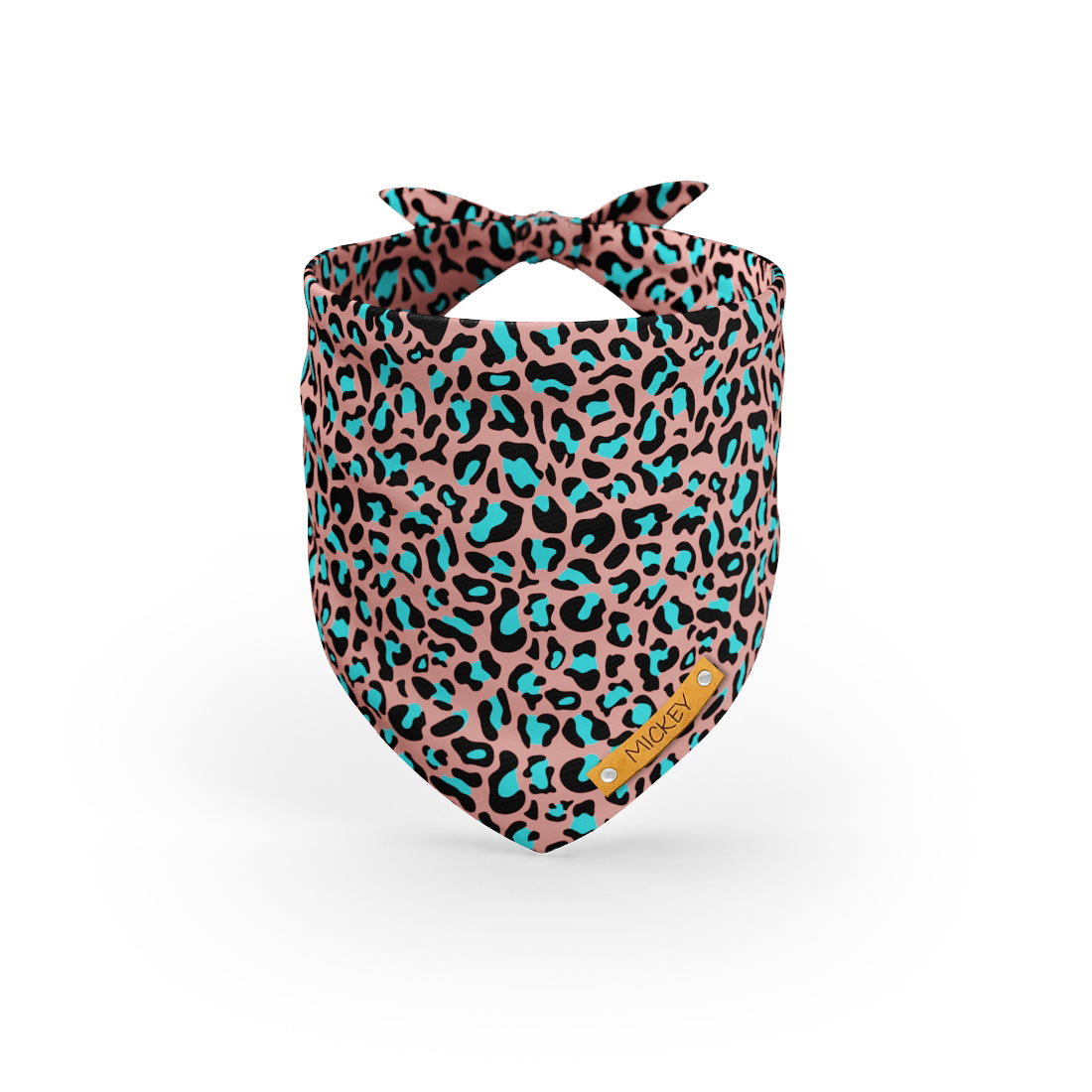 Leopard Genta Personalisiertes Hundemode-Bandana