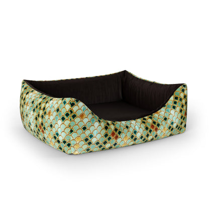 Fish Marble Mountain Personalisiertes Lounge-Hundebett mit Eingang