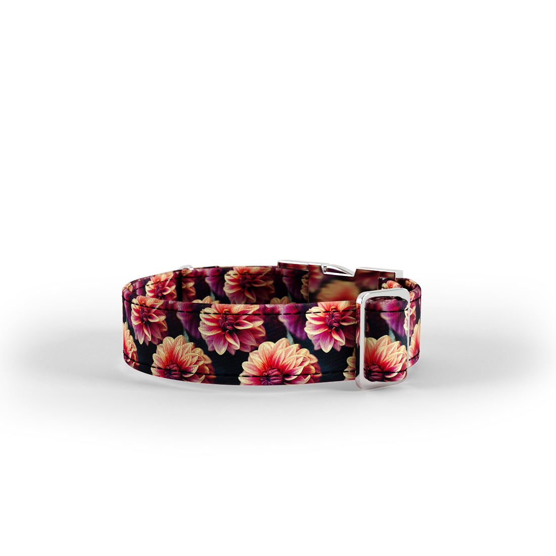 Dahila Flowers Kobi Personalized Dog Collar