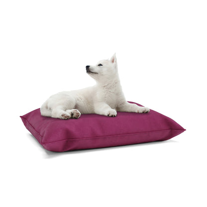 Luxury Velvet Look Jazzberry Personalized Pillow Style Dog Bed