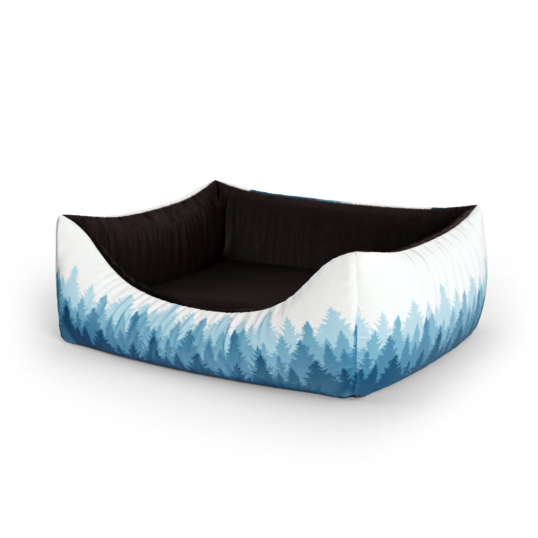 Forest Landscape Glacouos Personalized Lounge Dog Bed With Entrance