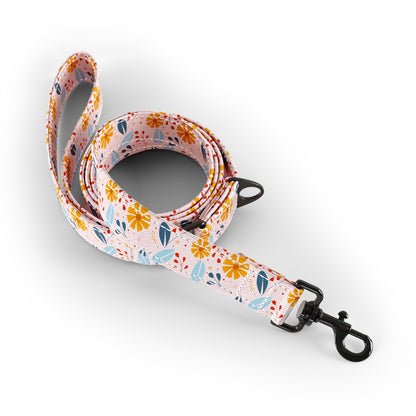 Folkloer Flowers Vanilla Dog Fashion Leash