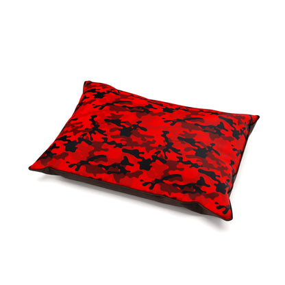 Camoflage Burgun Personalized Pillow Style Fashion Dog Bed