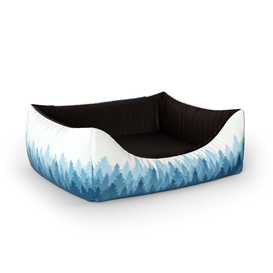 Forest Landscape Glacouos Personalized Lounge Dog Bed With Entrance