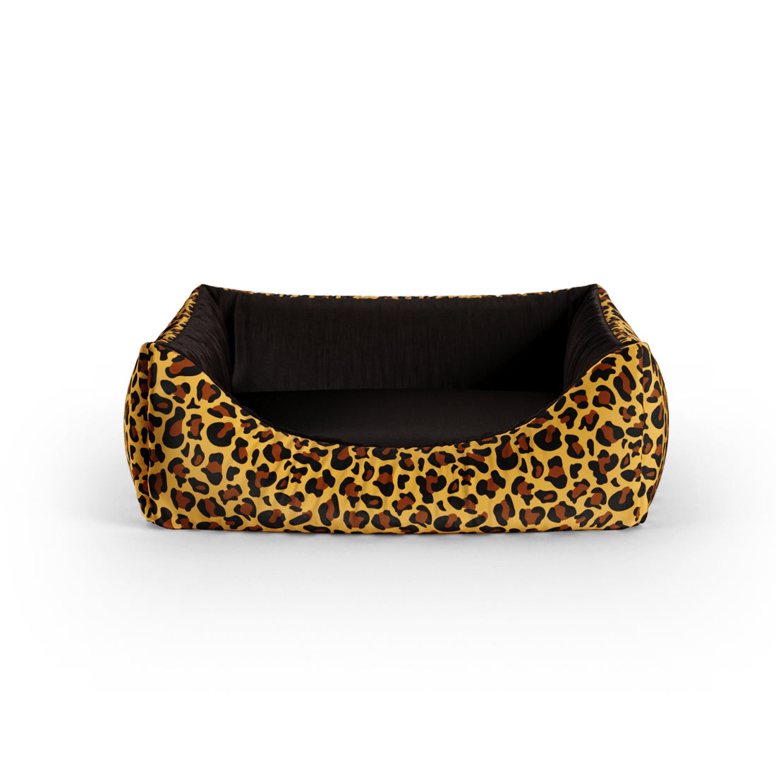 Crazy Leopard Persian Personalized Lounge Dog Bed With Entrance