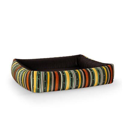 Retro Marble Process Personalized Lounge Dog Bed With Sides